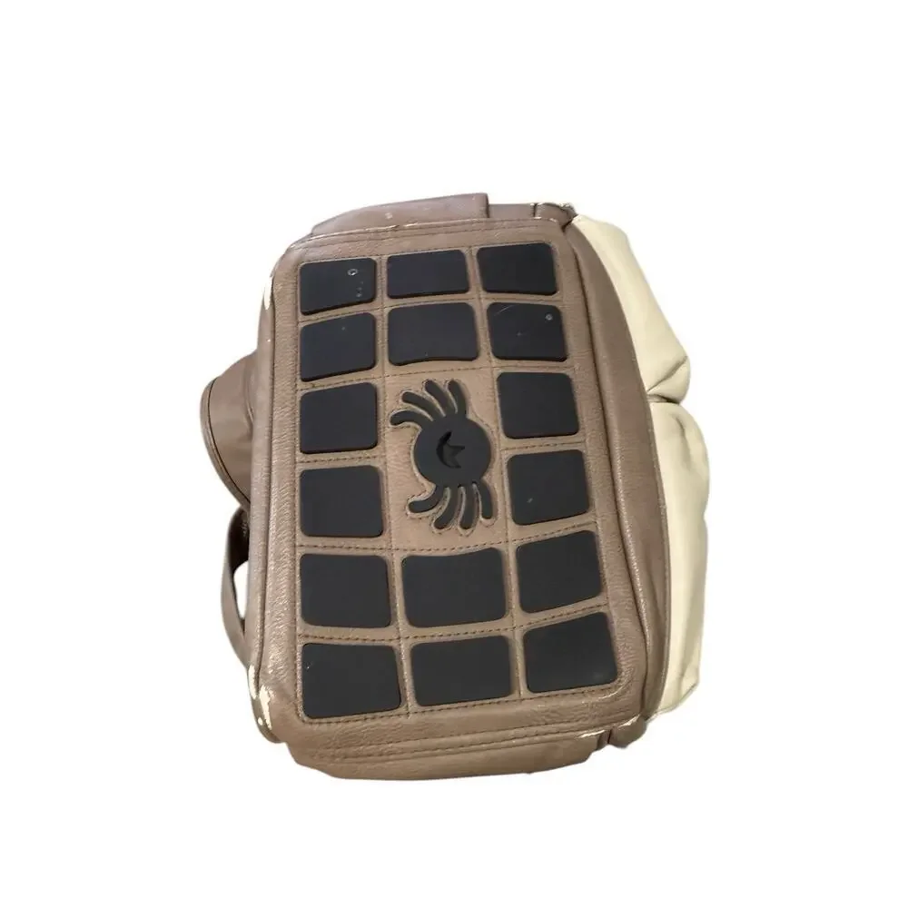Itzy Ritzy Boss Plus Diaper Bag Vanilla Latte‎ Faux Leather READ